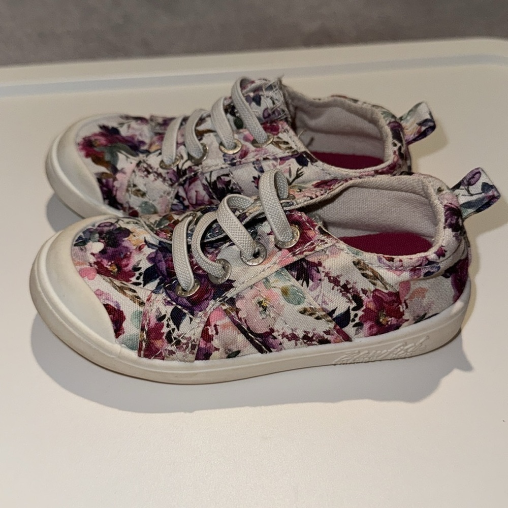 Blowfish Malibu‎ Kids Flowered Sneakers, Toddler Size 7M - Picture 4 of 7